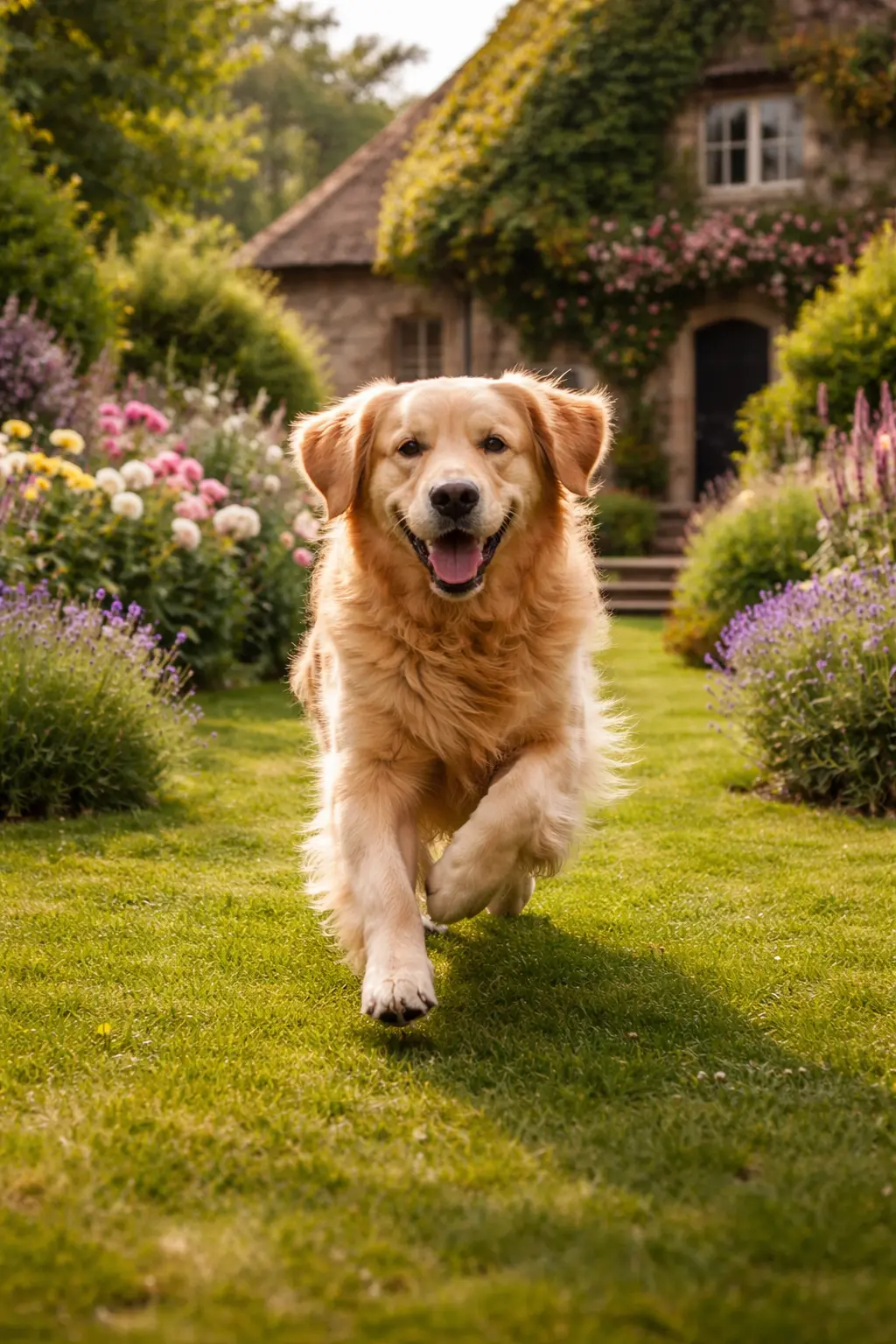 Active dog running outdoors, showing the mobility that consistent joint supplementation in senior dogs can help maintain
